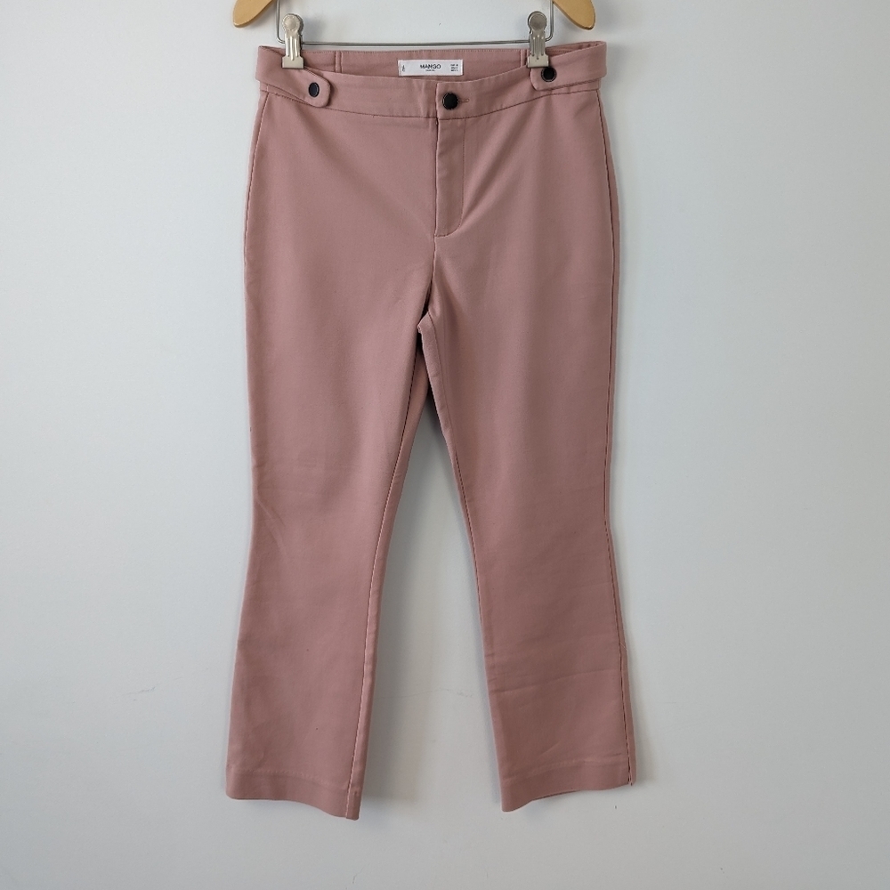 Mango Casual Women's Slim Fit Trousers in Rose - Size EUR 38